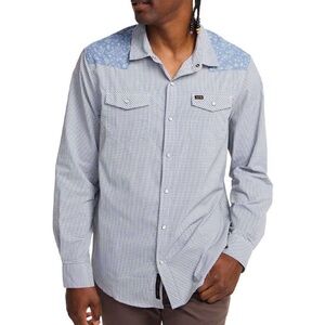 HOWLER BROTHERS TECH LONGSLEEVE - WILD RAG IN BLUE MIRAGE